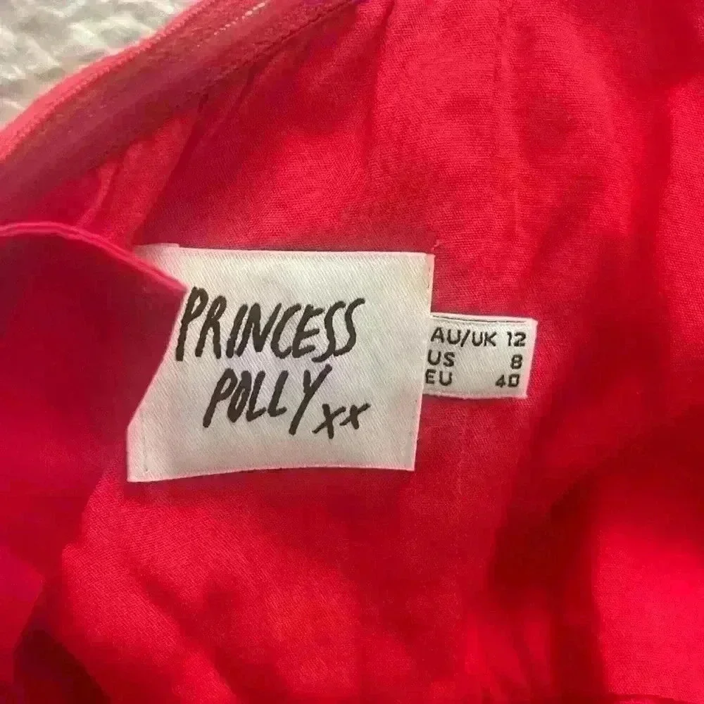 Princess Polly red corset top size 8 - Picture 3 of 3